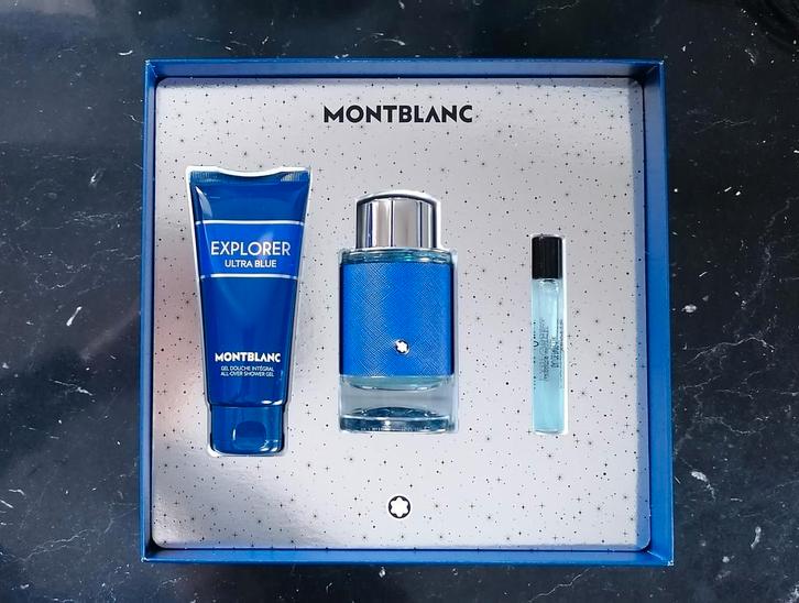 Coffret Explorer Ultra blue Montblanc, Bijoux, Sacs & Beauté, Beauté | Parfums