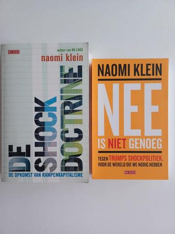 Pakket 2x Naomi Klein - Nee is niet genoeg  De shockdoctrine beschikbaar voor biedingen