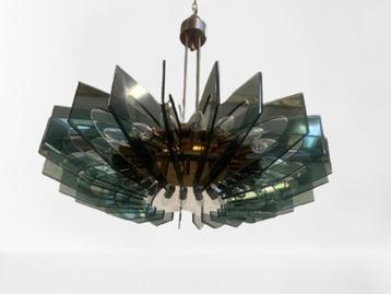 Lustre de Gino Paroldo pour Fontana Arte, Envoi, Utilisé, Métal, Mid-century design