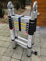 telescopische ladder 5m20 ! softclose, Ophalen, Zo goed als nieuw, Ladder, 4 meter of meer