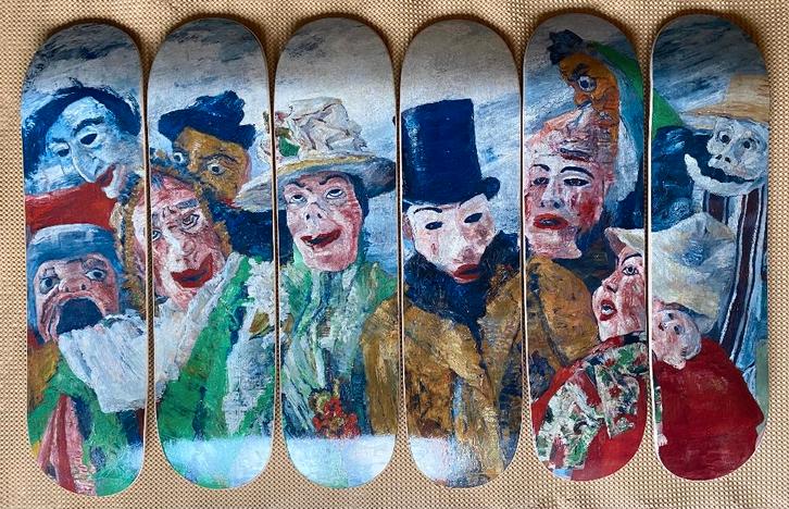 JAMES ENSOR x KMSKA The Intrigue Skateboard Set Ed of 20, Antiek en Kunst, Kunst | Overige Kunst, Ophalen of Verzenden