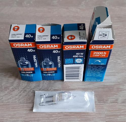 AMPOULE HALOGENE OSRAM 40W G9 230V, Huis en Inrichting, Lampen | Losse lampen, Nieuw, Gloeilamp, Ophalen of Verzenden