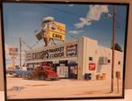 Poster. At Crosby's by Georg Huber (Pepsi  7up  Marlboro), Verzamelen, Ophalen of Verzenden, Overige onderwerpen