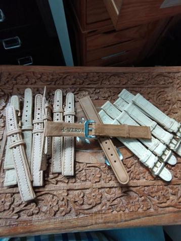 Horlogebandjes NOS ( Verdal) (14 en 17mm leder) beschikbaar voor biedingen