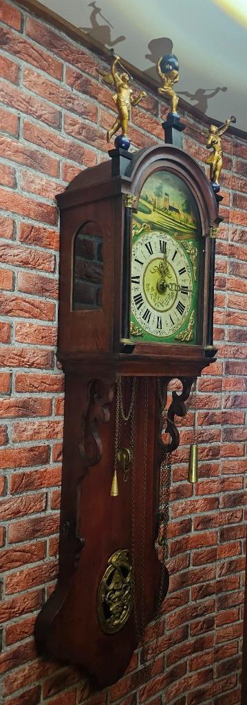 antieke friese staartklok +-1860, Antiek en Kunst, Antiek | Klokken, Ophalen