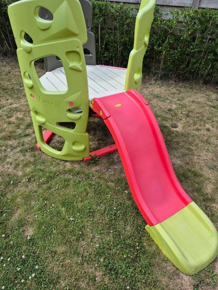 Smoby klimtoren met glijbaan, Enfants & Bébés, Jouets | Extérieur | Aires de jeux, Utilisé, Toboggan, Mur d'escalade, Enlèvement