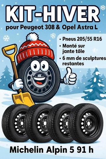 Winterset, winterbanden Peugot 308, Opel Astra beschikbaar voor biedingen
