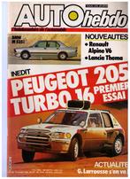 Auto hebdo nr445 (11/84), Alpine V6 BMW  M535i, Lancia Thema, Gelezen, Ophalen of Verzenden, BMW, Collectif