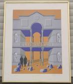 lithographie les portiques signe gaston bogaert, Ophalen of Verzenden