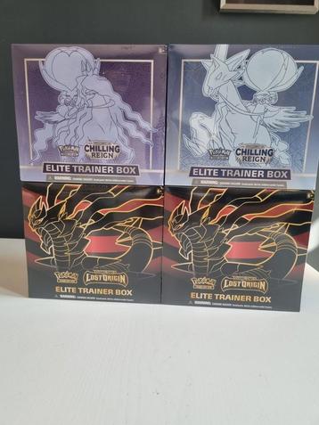 Pokémon ETB's Lost origin & Chilling Reign beschikbaar voor biedingen