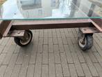 Table basse industrielle, Maison & Meubles, Enlèvement ou Envoi, Utilisé, Verre