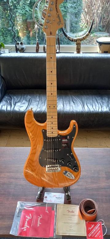 Neuve :Fender American Stratocaster Natural Limited Edition, Musique & Instruments, Enlèvement ou Envoi, Neuf, Solid body, Fender