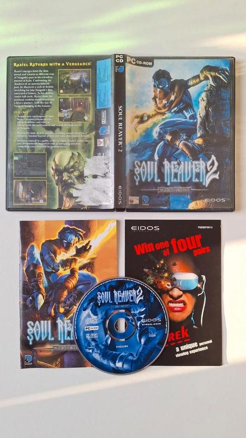 Soul Reaver 2 PC CD-ROM compleet, Games en Spelcomputers, Games | Pc, Zo goed als nieuw, Avontuur en Actie, 1 speler, Vanaf 18 jaar
