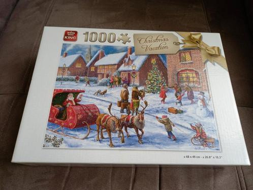 Puzzle King 1000 pièces - Vacances de Noël, Hobby & Loisirs créatifs, Sport cérébral & Puzzles, Utilisé, Puzzle, 500 à 1500 pièces