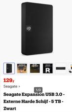 Seagate expansion 5TB externe schijf NIEUW, Computers en Software, Harde schijven, Ophalen of Verzenden, Nieuw, USB