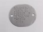 US WWII Marine Corps Dogtag, Sergeant 1944, Verzamelen, Militaria | Tweede Wereldoorlog, Ophalen of Verzenden, Marine, Kleding of Schoenen