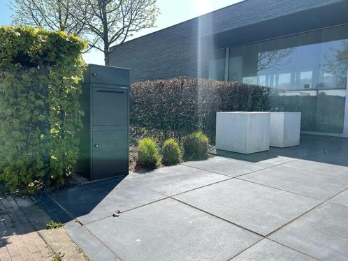 Logixbox Complete Set - Pakketbrievenbus - Frontbox DeLuxe, Tuin en Terras, Brievenbussen, Nieuw, Staande brievenbus, Staal, Ophalen of Verzenden