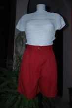 Short bermuda"Adventure" en coton rouge brique Taille S, Vêtements | Femmes, Culottes & Pantalons, Comme neuf, Taille 36 (S), Courts