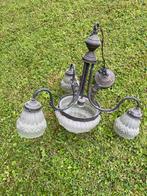 Art deco luster, Huis en Inrichting, Lampen | Kroonluchters, Ophalen of Verzenden, Glas