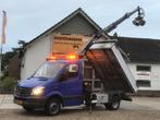 Mercedes-Benz Sprinter 516 CDI Kipper Kraan Hiab Knijper, Auto's, Euro 5, Achterwielaandrijving, Zwart, Blauw