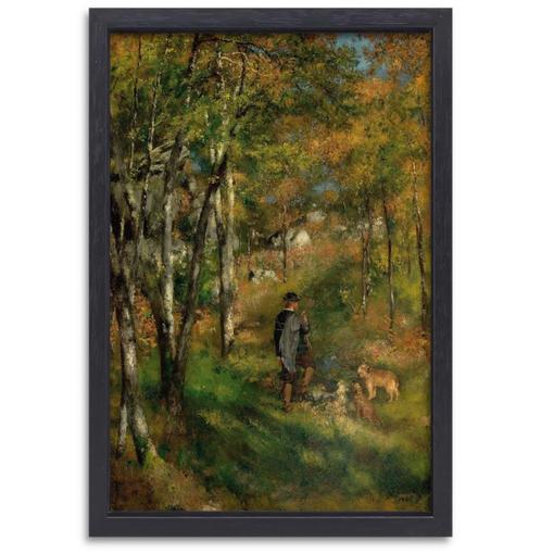 Jules Le Coeur et ses chiens dans la forêt de Fontainebleau, Antiquités & Art, Art | Peinture | Classique, Envoi