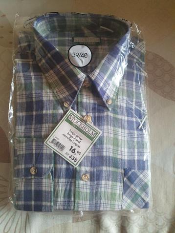 Hemd (in verpakking), Kleding | Heren, Overhemden, Nieuw, Overige merken, Groen, Halswijdte 39/40 (M)
