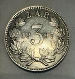 Zilveren 3 pence Zuid-Afrika 1897, Enlèvement ou Envoi, Argent