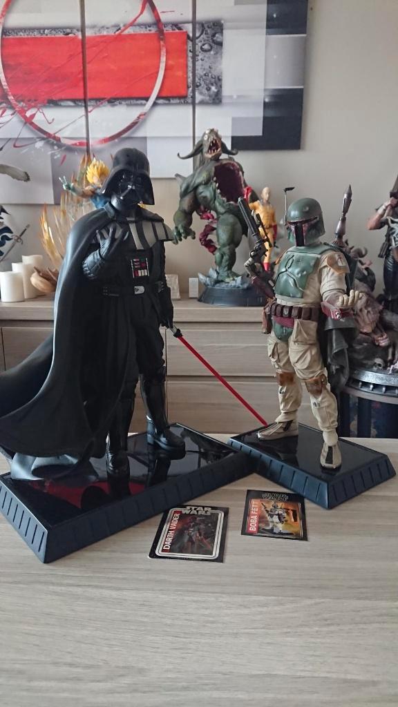 Darth Vader & Boba Fett - Gentle Giant Ltd., Collections, Statues & Figurines, Comme neuf, Enlèvement