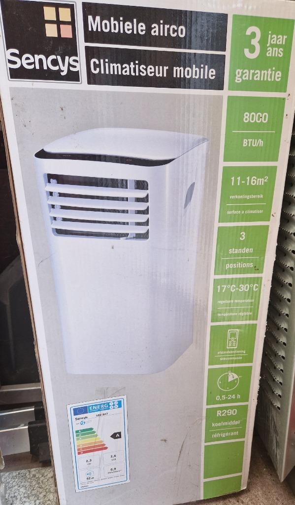 Sencys Climatiseur mobile 2300W, Electroménager, Climatiseurs, Comme neuf, Climatiseur mobile, Moins de 60 m³, 3 vitesses ou plus