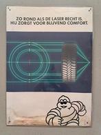Vintage Dubbelzijdige kartonnen plaat Michelin harde plastic, Ophalen, Gebruikt, Reclamebord