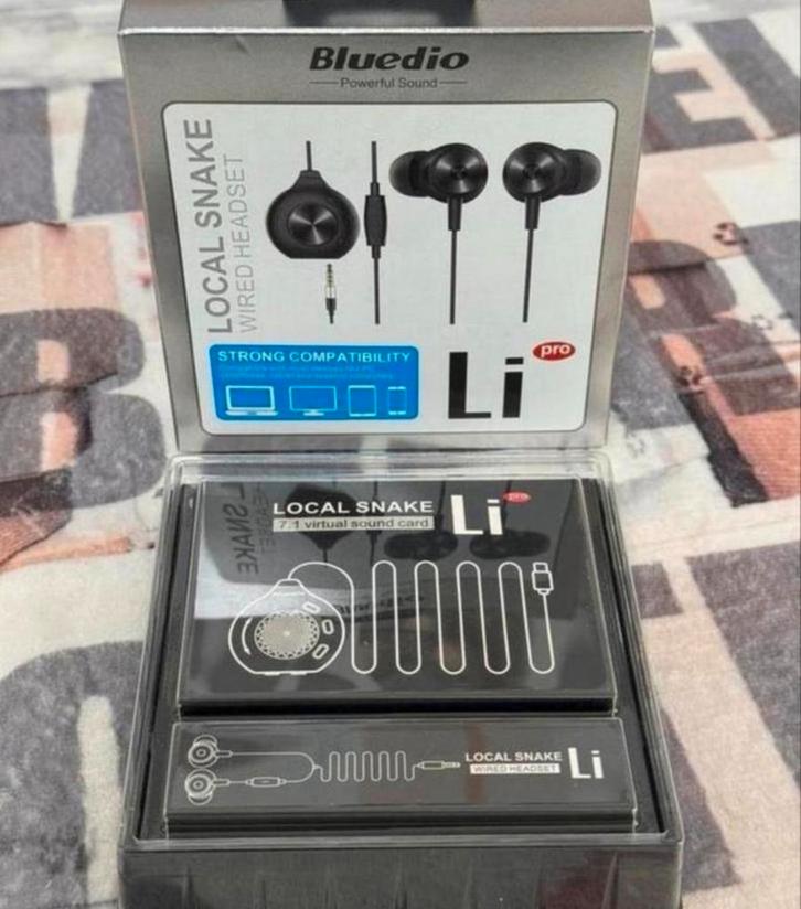 Bluedio Li Pro - Snake headset oordopjes met snoer oortjes, Telecommunicatie, Mobiele telefoons | Oordopjes, Nieuw, In gehoorgang (in-ear)