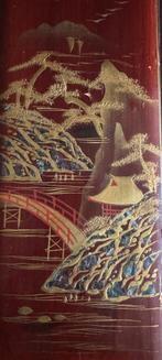 Oude Aziatische doos met lak en hout, Antiek en Kunst, Ophalen of Verzenden