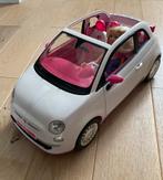 Fiat 500 witte Barbie + een Barbiepop, Ophalen, Gebruikt