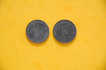 REICH : 10 Pf 1943 A/F in goede staat beschikbaar voor biedingen