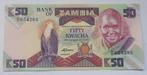 Zambia 50 Kwacha   1986, Postzegels en Munten, Verzenden, Zambia