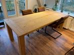 Houten tafel, Huis en Inrichting, Tafels | Eettafels, 200 cm of meer, 50 tot 100 cm, Grenenhout, Gebruikt