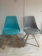 6 x eetkamerstoelen, Ophalen, Zo goed als nieuw, Blauw