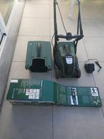 Bosch grasmaaier, heggenschaar en oplader, Ophalen, Gebruikt, Accu-grasmaaier, Opvangbak