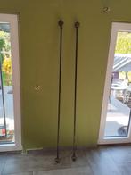2 Barres de tentures 180cm avec attaches en métal, Ophalen, Zo goed als nieuw