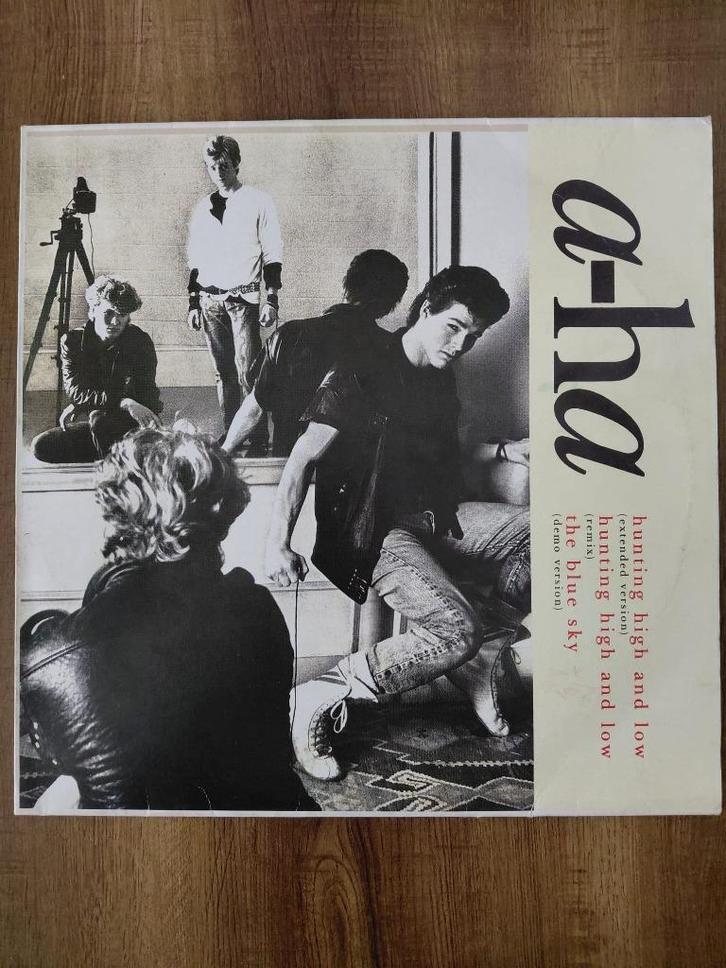a-ha – Hunting High and Low - Maxi 45T, Cd's en Dvd's, Vinyl | Pop, Gebruikt, 1980 tot 2000, Ophalen of Verzenden