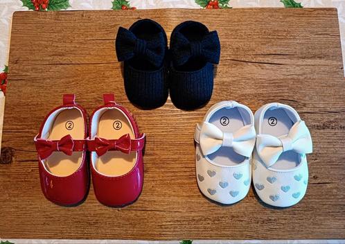 Lot 3 paar babyschoentjes (reborn toddler) nieuw., Enfants & Bébés, Vêtements de bébé | Chaussures & Chaussettes, Neuf, Bottines