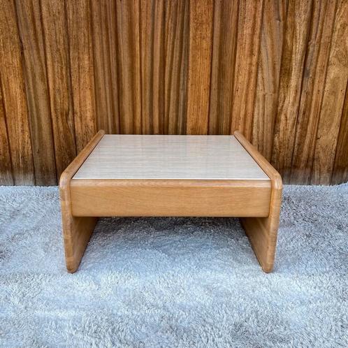 Mid-century coffeetable met travertin, Antiek en Kunst, Antiek | Meubels | Tafels, Ophalen