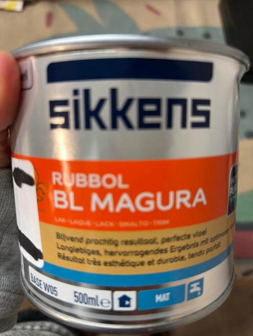 Sikkens rubbol BL magura lak gebroken wit 0,5liter, Hobby en Vrije tijd, Schilderen, Nieuw, Acrylverf, Ophalen of Verzenden