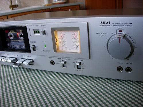 Akai CS-M01A Cassette Decks Herziene tests mogelijk, Audio, Tv en Foto, Cassettedecks, Enkel, Akai, Tape counter, Ophalen of Verzenden