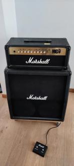 Marshall MG100hfx, MG412a + footswitch, Musique & Instruments, Amplis | Basse & Guitare, Comme neuf, Enlèvement ou Envoi