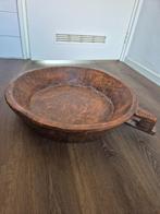 Oude schaal hout 65 cm, Schaal, Rond, Ophalen of Verzenden, Zo goed als nieuw