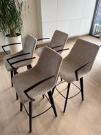 Barstoelen beige, Huis en Inrichting, Barkrukken, 4 krukken, Ophalen, Zo goed als nieuw