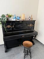 Buffetpiano zwart met krukje, Ophalen, Gebruikt, Zwart, Piano