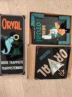 ORVAL genummerde diamanten klok met geëmailleerde plaat, Verzamelen, Biermerken, Ophalen of Verzenden, Nieuw, Reclamebord, Plaat of Schild