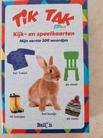 Tik tak kijk en speelkaarten mijn eerste woordjes, Kinderen en Baby's, Ophalen of Verzenden, Gebruikt, Ontdekken